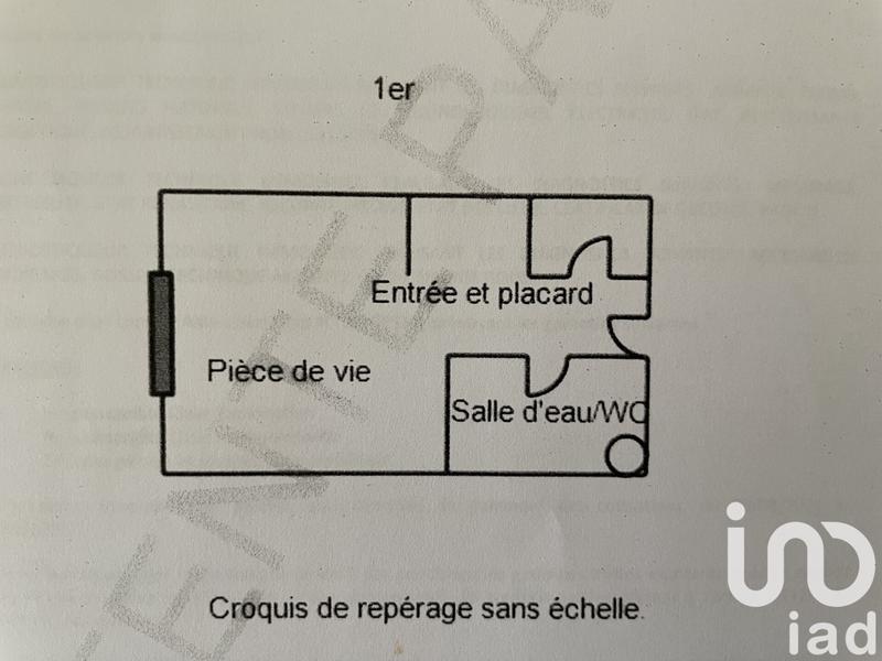 Studio - 19 m² - 1 pièce