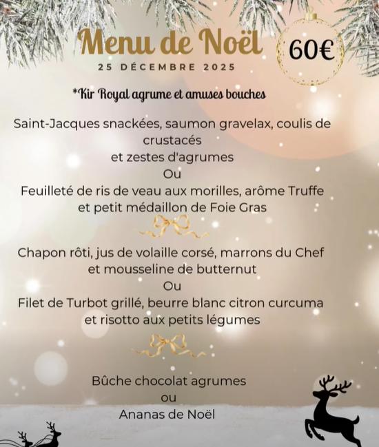 Menu de Noël
