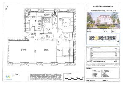 Appartement - 75 m² - 3 pièces
