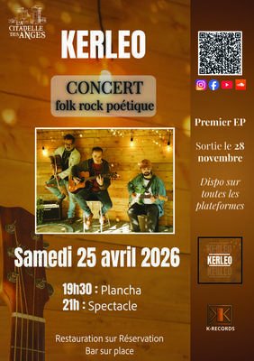 Concert du groupe Kerleo - folk rock poétique