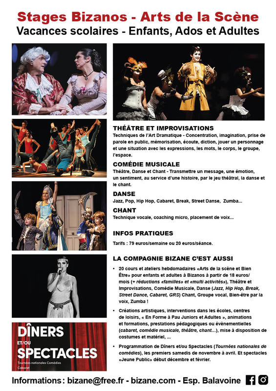 Stage Arts de la scène - Enfants, Ados, Adultes