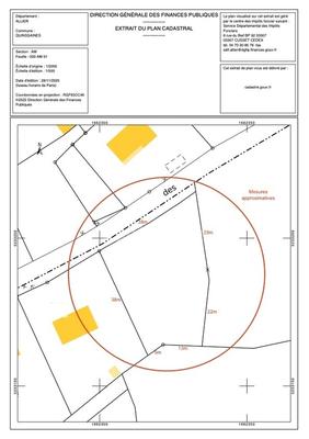Terrain constructible - 1 352 m²