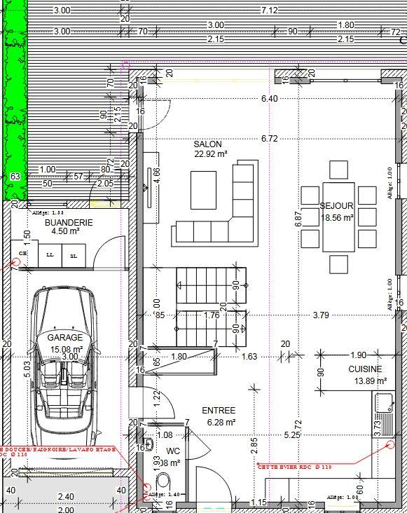 Maison - 116 m² - 4 pièces