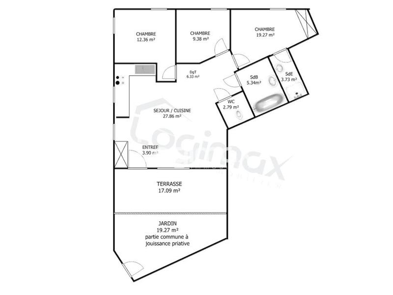 Appartement - 84 m² - 4 pièces