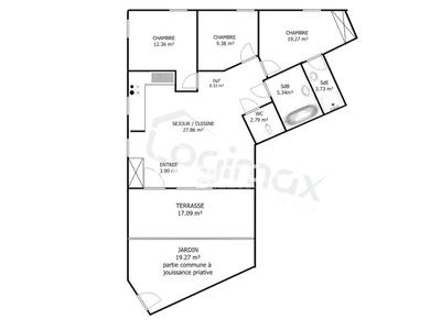 Appartement - 84 m² - 4 pièces