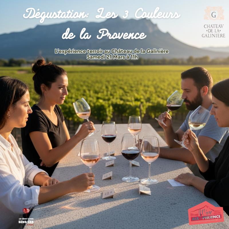 Dégustation découverte au Château de la Galinière : les 3 couleurs de la Provence