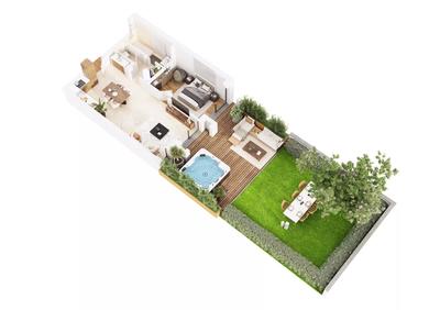 Appartement - 64 m² - 3 pièces