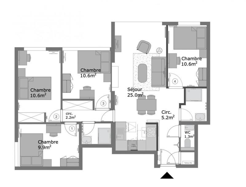 Appartement - 80 m²