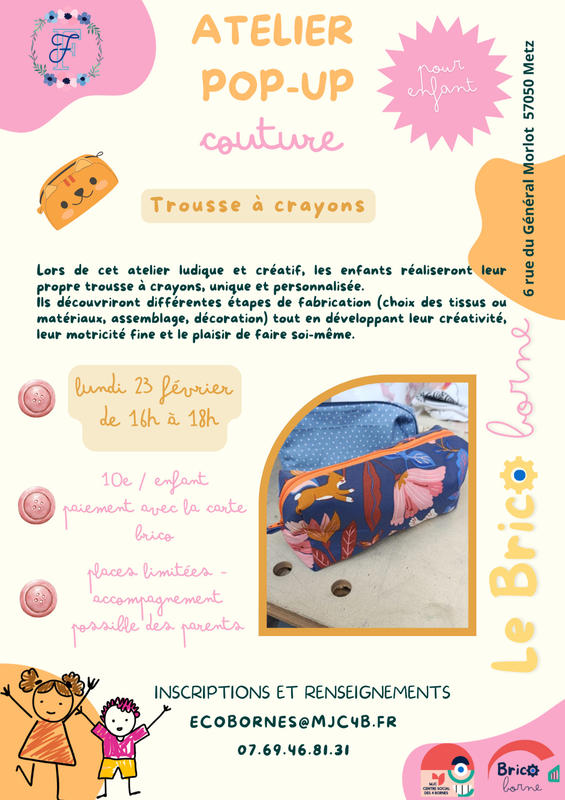 Atelier jeune public - Couture