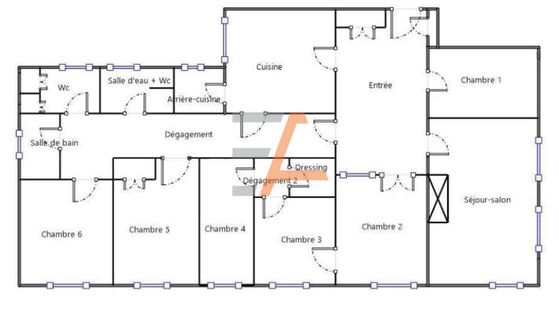 Appartement - 193 m² - 8 pièces