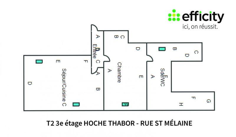 Appartement - 40 m² - 2 pièces