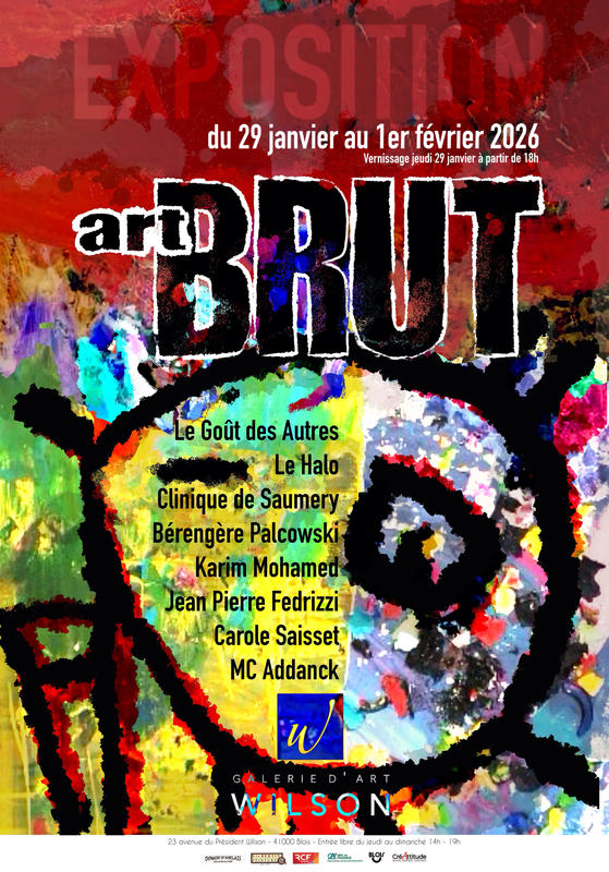 L’Art brut à la Galerie Wilson, Blois, du jeudi 29 janvier 2026 au 1er février 2026