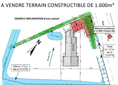 Terrain - 1 600 m²