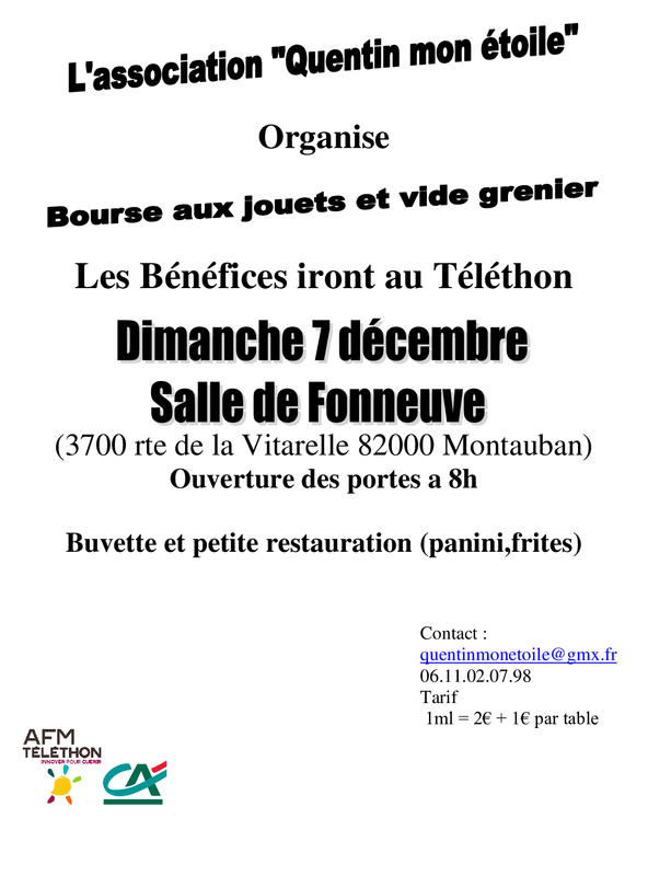 vide grenier bourse aux jouets