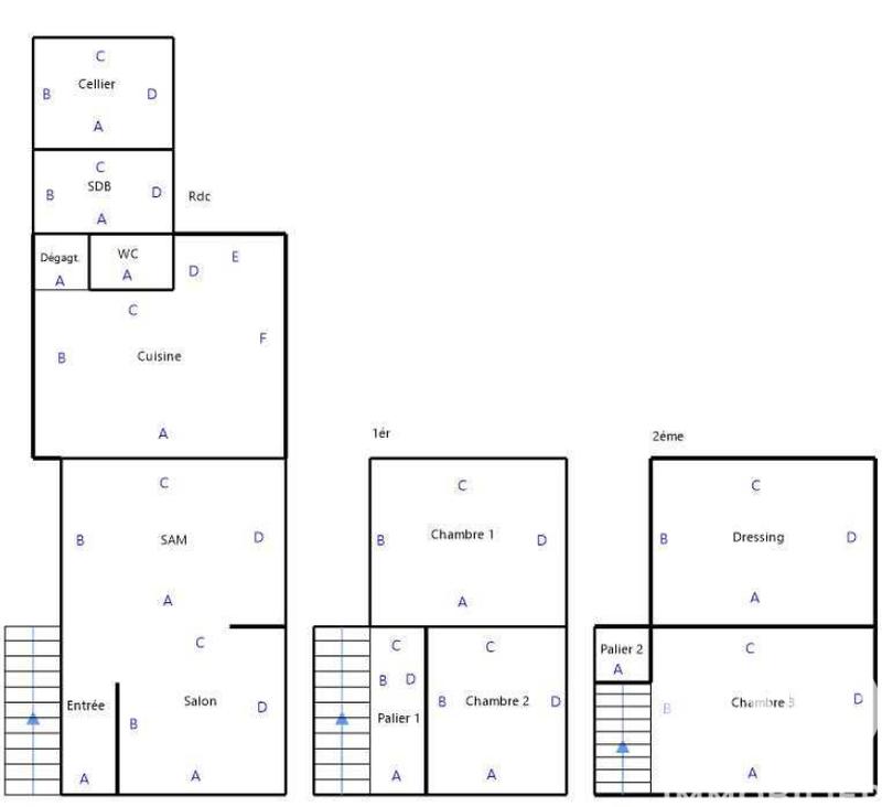 Maison - 83 m² - 5 pièces