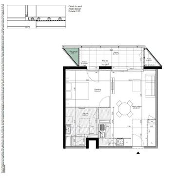 Appartement - 46 m² - 2 pièces