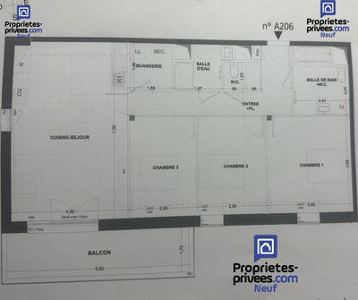 Appartement - 86 m² - 4 pièces