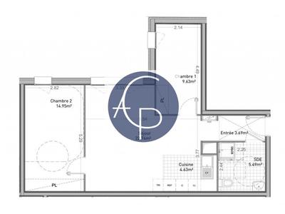Appartement - 63 m² - 3 pièces