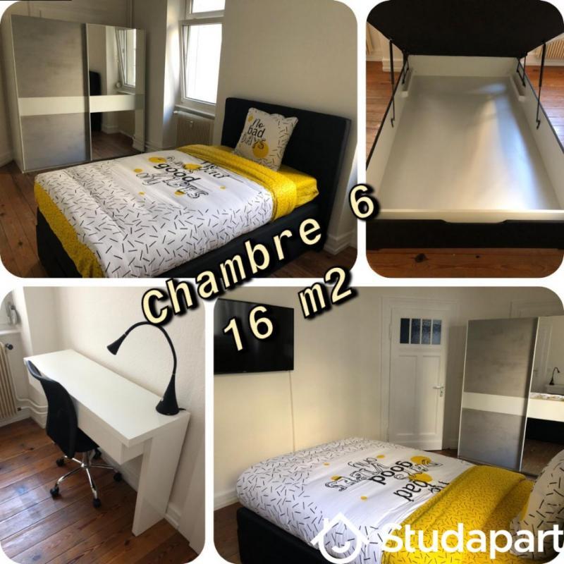 Chambre - 16 m² - 1 pièce