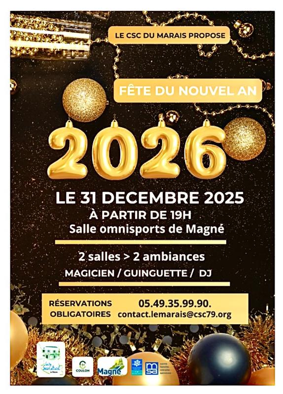 Réveillon convivial à Magné