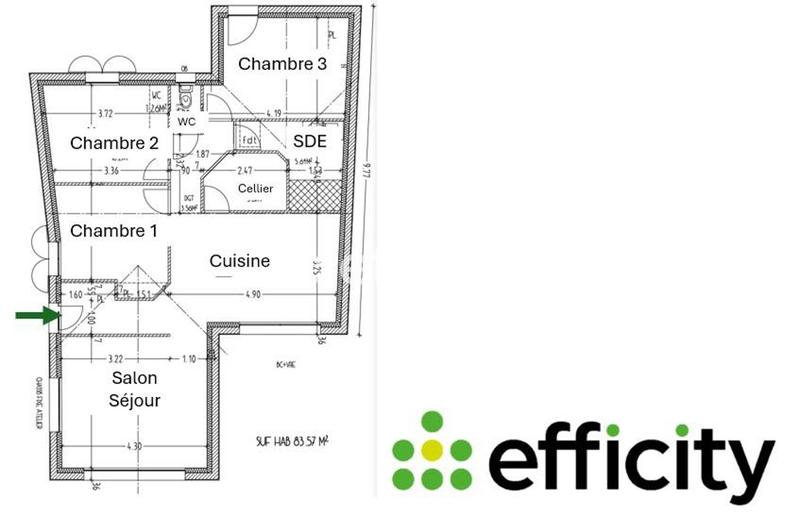 Maison - 85 m² - 4 pièces