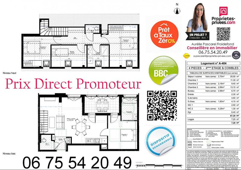 Appartement - 87 m² - 4 pièces