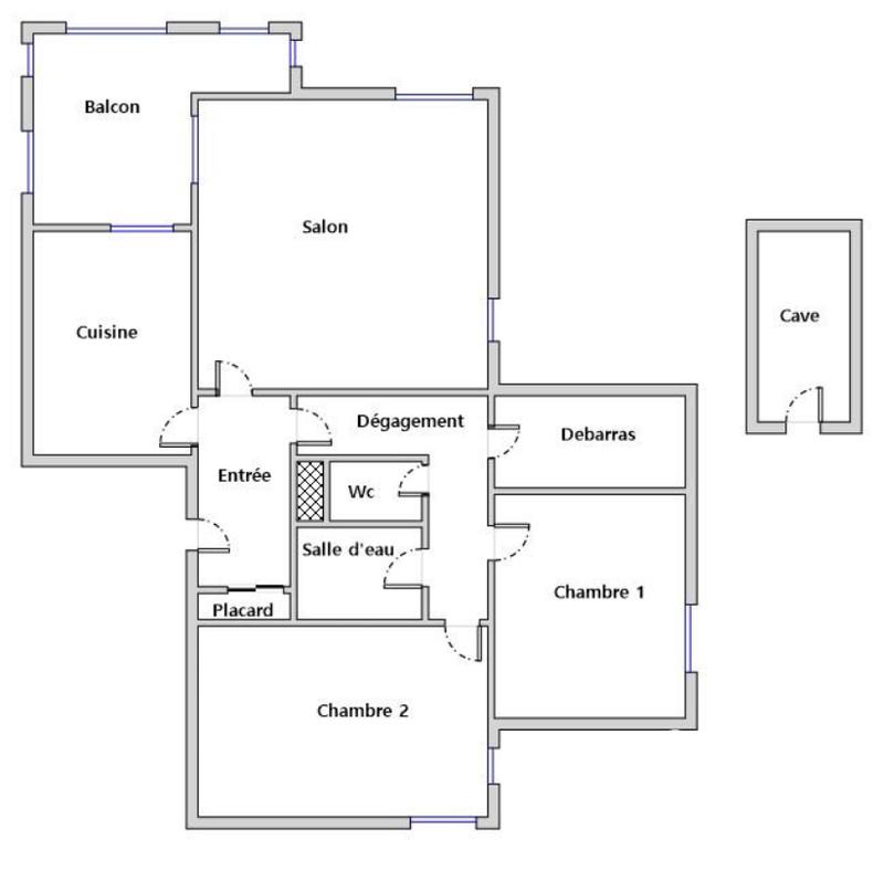 Appartement - 68 m² - 3 pièces