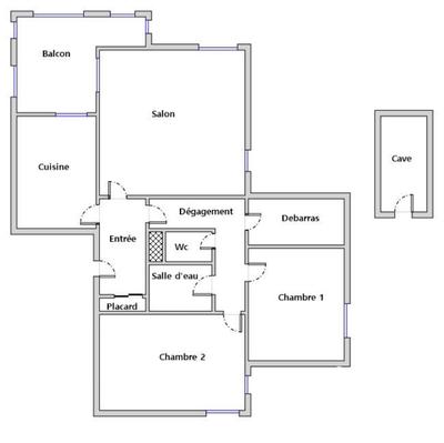 Appartement - 68 m² - 3 pièces