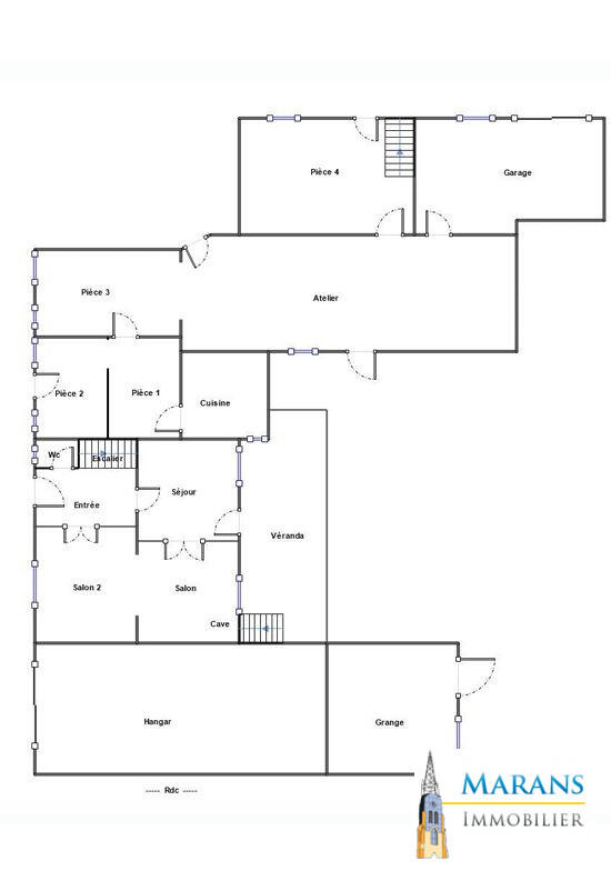 Maison ancienne - 136 m² - 8 pièces