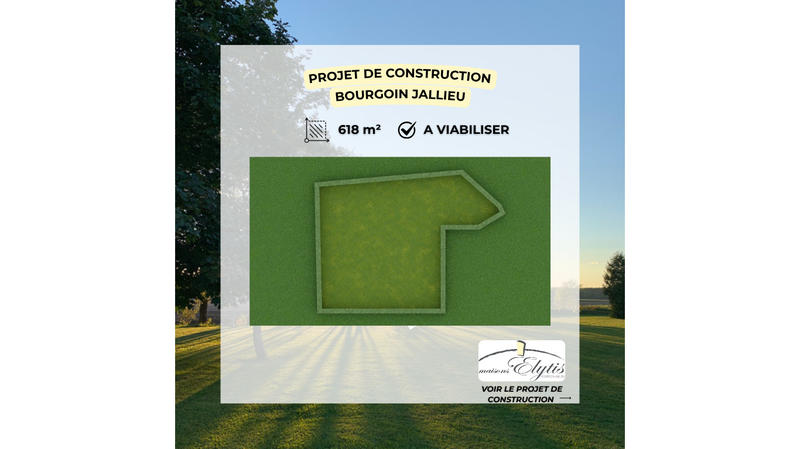 Terrain constructible - 618 m²