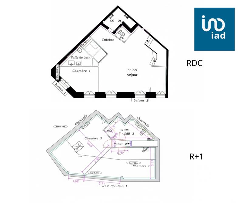 Duplex - 78 m² - 4 pièces