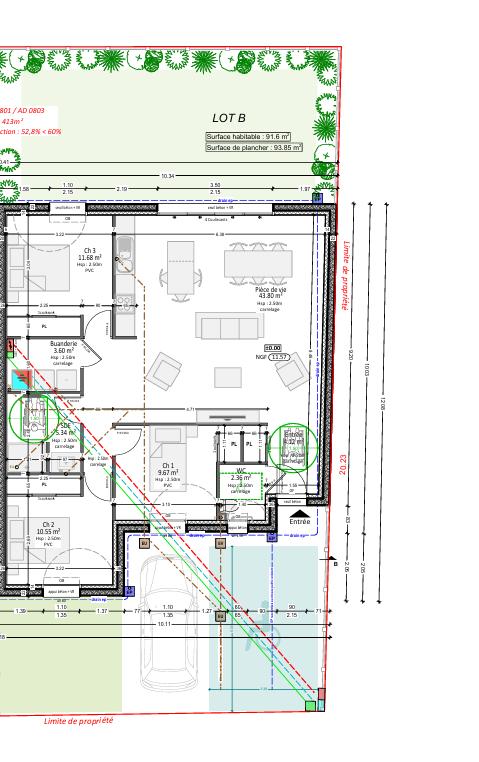 Maison - 92 m² - 4 pièces