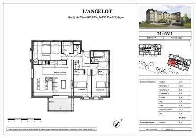 Appartement - 84 m² - 4 pièces