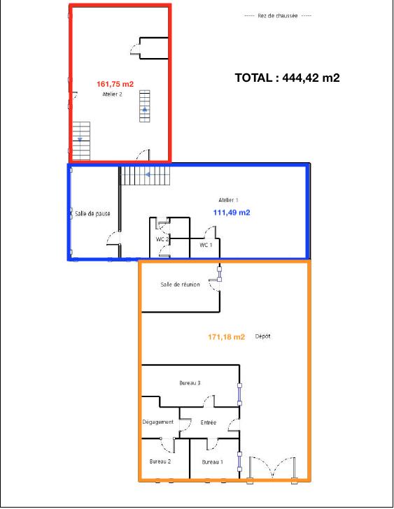 Local d'activité / Entrepôt - 444 m²