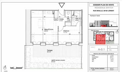 Appartement - 44 m² - 2 pièces