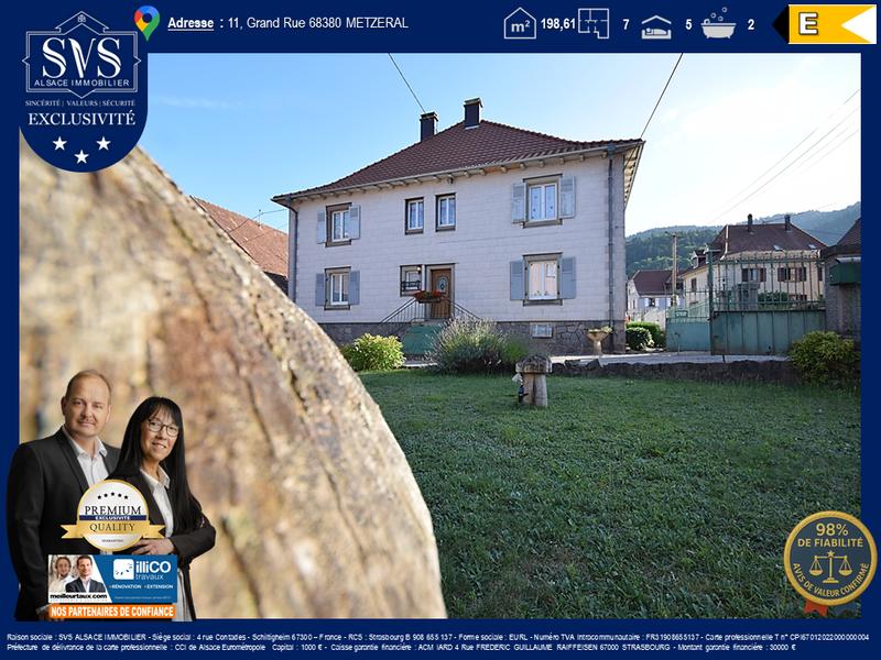 Maison - 199 m² - 7 pièces