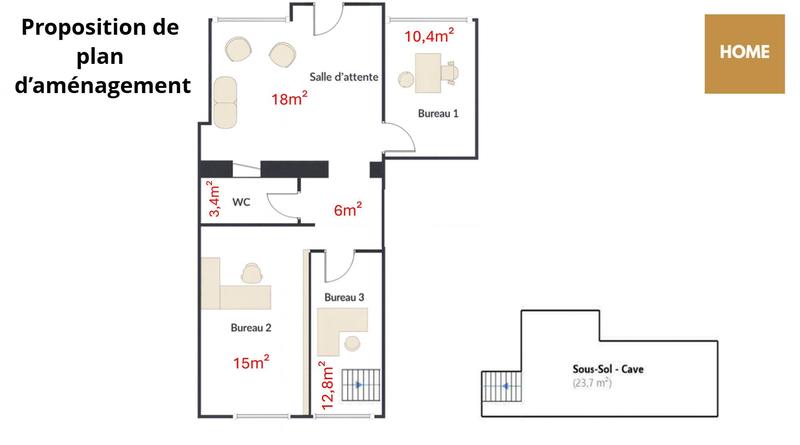 Local commercial - 70 m²