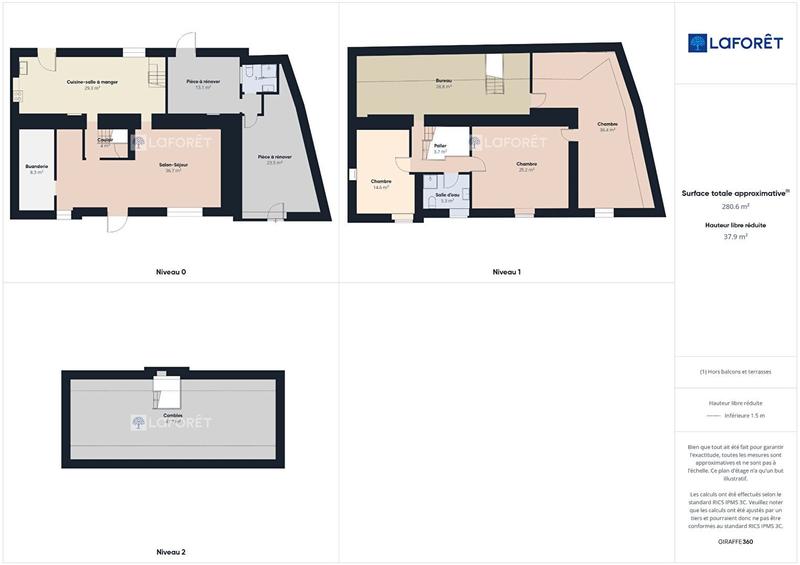 Maison ancienne - 147 m² - 6 pièces