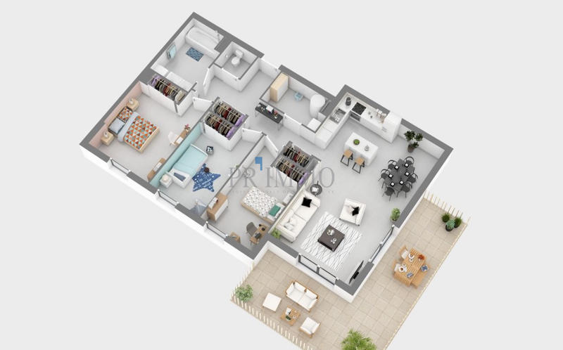 Appartement - 87 m² - 4 pièces