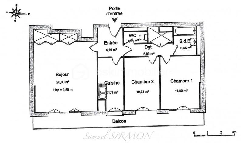 Appartement - 71 m² - 3 pièces