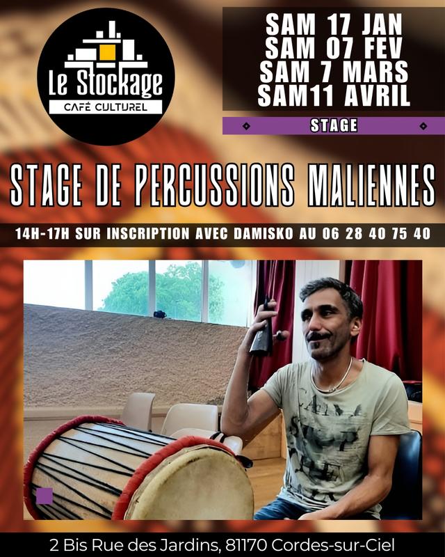 Stage de percussions Maliennes