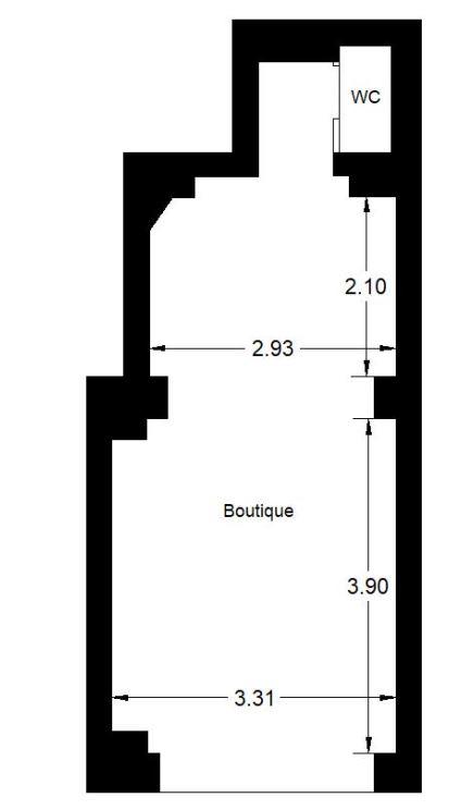Local commercial - 23 m² - 2 pièces