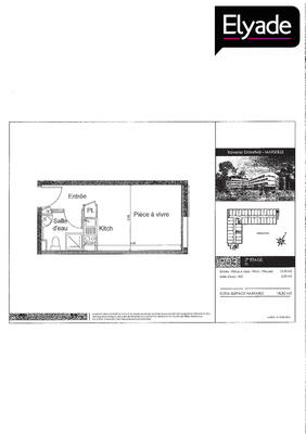 Appartement - 19 m² - 1 pièce