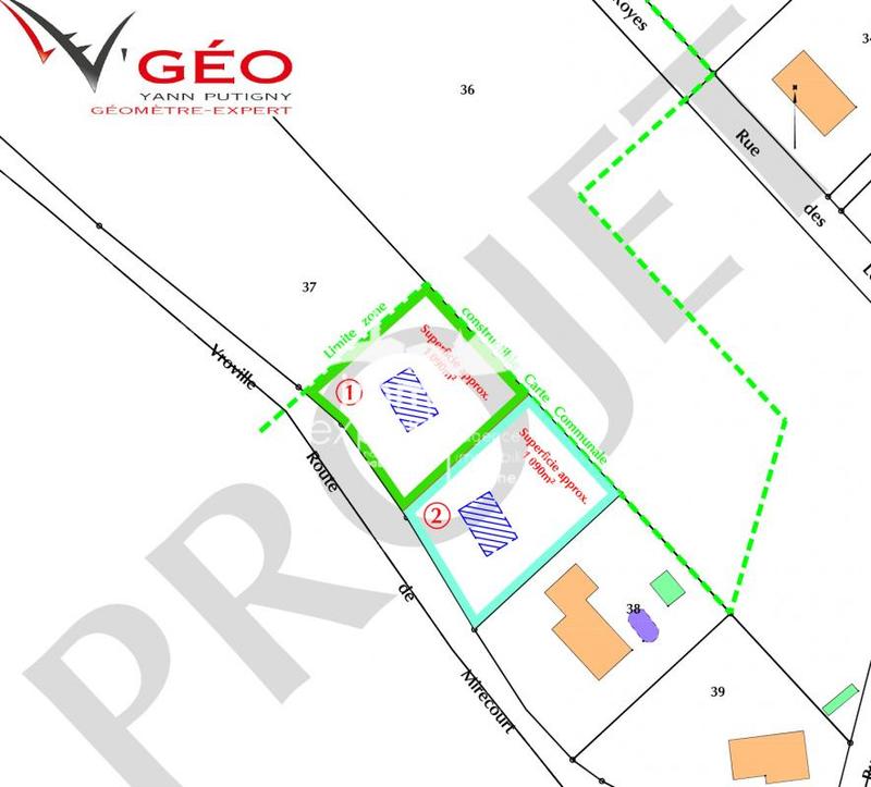 Terrain constructible - 1 100 m²