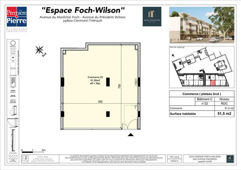 Local commercial - 51 m²