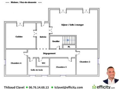 Maison - 124 m² - 5 pièces
