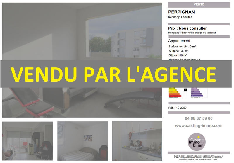 Appartement - 32 m² - 2 pièces