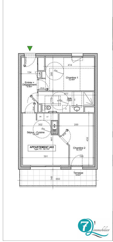 Appartement - 72 m² - 4 pièces