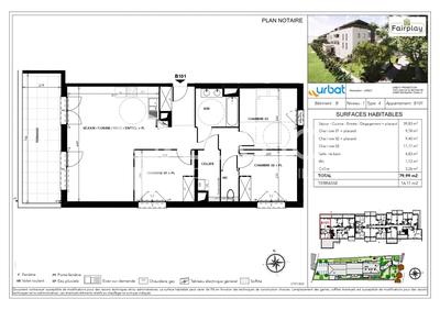 Appartement - 80 m² - 4 pièces