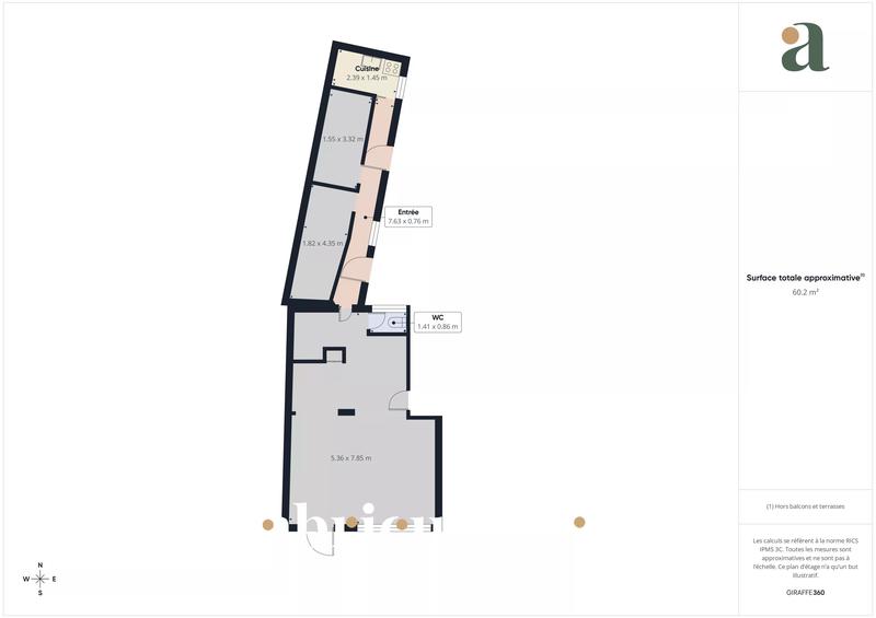 Local d'activités - 59 m² - 3 pièces